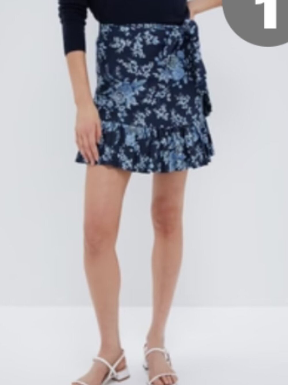 TUCKERNUCK twilight garden celia wrap skirt - large